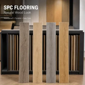 SPC Flooring Customizable Design Rigid Core Waterproof Anti-Slip Scratch-Resistant Durable Click System Easy Install