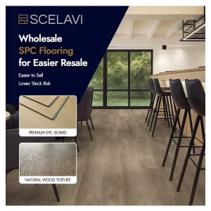 SPC Flooring Luxury Vinyl Flooring PVC LVT Rigid Core Waterproof Click Lock Hotel Eco-Friendly Commercial Grade Indoor Supplier