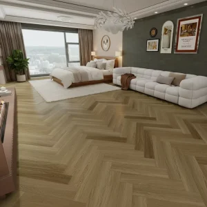 SPC Flooring Modern Luxury Vinyl Plank Click Herringbone Multi Thickness PVC Sheet