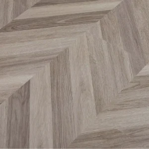 SPC Herringbone Stone Plastic Flooring Light Luxury Style Click-Lock Installation Thickened Wear-Resistant Customizable Factory