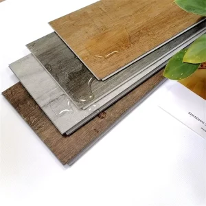 SPC Interlocking PVC Flooring Tiles with IXPE Rigid Core, Click-Lock, Graphic Design, Indoor Use