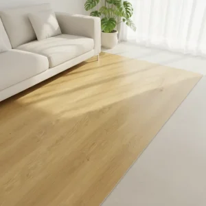 SPC Interlocking Vinyl Tiles Fireproof Flooring 0.3mm Wear Layer Stone Plastic Hybrid Design Floor
