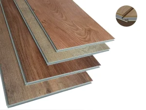 SPC PVC Unilin Click Flooring Waterproof Fireproof Wooden Luxury Vinyl Plank and Tile Plastic Indoor Flooring