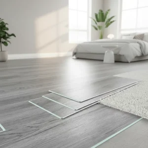 SPC Vinyl Flooring for Modern Bedrooms Offices and Gyms with Click Installation