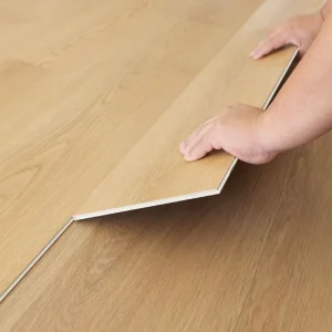 SPC Vinyl Plank Flooring, Anti-Slip, Fireproof, Scratch-Resistant, Waterproof Wood Design for Living Rooms