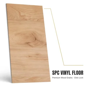 SPC Vinyl Plank Flooring Uv Coating Rigid Core Flooring With Home Decoration Scratch Resistant Ixpe Underlay