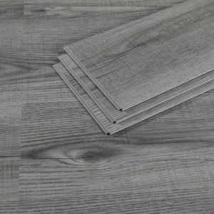 SPC Vinyl Planks, 7 x 48 in, Embossed, Rigid Core, 12/20/22 mil, Gray Wood