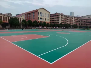 SPU Basketball Flooring Material Certified by WA, ITF, EU CE and RoHS