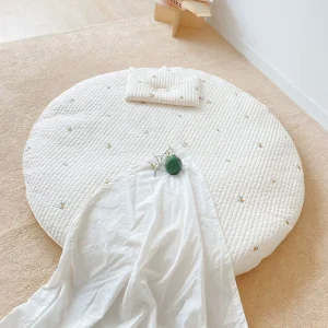 Safe Soft Modern Animal Print Cotton Baby Crawling Rug Washable No Toxic Floor Mat for Baby Room & Living Room Kids Play