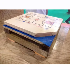 Safety Economical Smooth Pre Finished Basketball Hardwood Flooring Sport Wooden Flooring Mat Exported