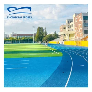 Safety Synthetic Rubber Running Track Flooring with EPDM Granules for Track and Field Training Centers