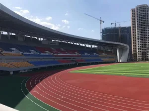 Saitemeng Environmental Protection Rubber Runway EPDM Particle Eco Friendly Shock Absorption Indoor Outdoor Use