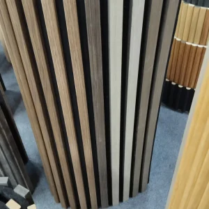 Sample New Gen PVC Wood Veneer Soundproof Panel Absorbing Panel Modern Acoustic Panels Akupanel for Home Decor Interior