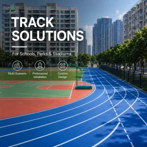 Sandwich System Tartan Running Track for Sports Facilities