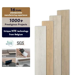 Scelavi Custom Project Luxury Vinyl Flooring Planks Wear Resistant SPC Wood Natural Feel Finish Click Lock Waterproof Indoor Gym