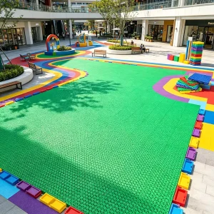 Scenic Area Leisure Interlock Modular Flooring Tourist Park Kids Outdoor Playground Sports Ground Floor Tile