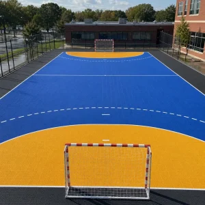 School Handball Court Flooring Durable PP Modular Tiles for PE Programs and Team Practice Facilities