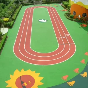School and Kindergarten Running Track Rubber Floor FN-CY-2507149, Colorful EPDM Granules