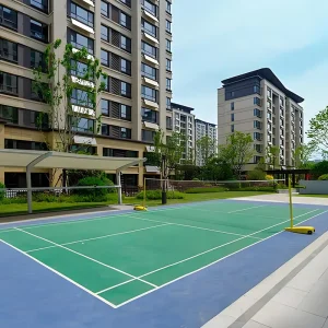 Seamless Badminton Court Sports Floor Non slip and Budget Friendly