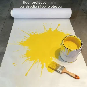 Seamless Protective Floor Film Defends Against Scratches, Moisture & Paint