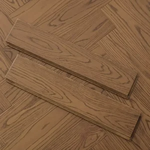 Seamless Solid Oak Wood Flooring Stable Hardwood Timber Floors Parquet Herringbone Locking System Installed Wooden Plank Floor