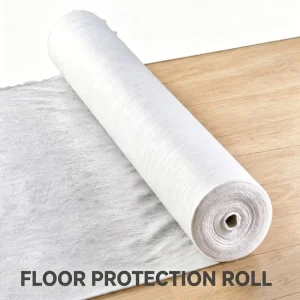 Self Adhesive Drop Cloth Sticky Anti-Scratch Fleece Floor Protector Cover Sheet for Renovation Construction Floor Protection