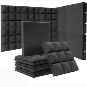 Self-Adhesive Eco-Friendly Acoustic Foam Panels Modern Design Soundproof Insulation Material for Studios Apartments Offices