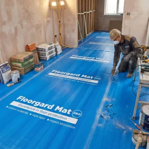 Self-Adhesive Heavy-Duty Plastic Carpet Protection Film for Painting Moving Construction Renovation