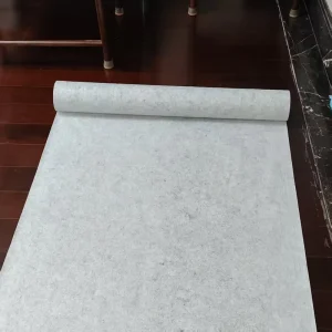 Self-Adhesive Protective Felt Cloth for Tile Floor Protection During Living Room Renovation