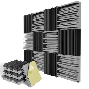 Self Adhesive Sound Proof Foam Panels Acoustic Foam High Resilience Sound Proofing Padding for Wall Sound Absorbing Panels