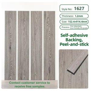 Self-Adhesive Waterproof PVC Vinyl Flooring Planks with Contemporary Design Easy Installation for Living Room and Office