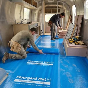 Self-Adhesive Waterproof Plastic Floor Protection Film Roll for Construction Renovation Painting