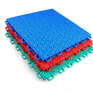 Self-Draining PP Interlocking Multi-Sport Court Tiles for Badminton, Schools, Playgrounds, Gardens, and Clubs