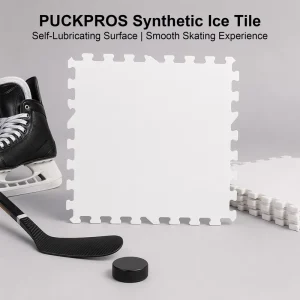 Self-Lubricating Synthetic Ice Tiles Interlocking Panels for Ice Hockey Backyard Garage Training Rink