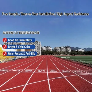 Self-Textured Running Track Sports Flooring Synthetic Rubber Track Full Polyurethane Binders All-Plastic PU Base Adhesive
