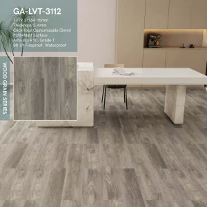 Self adhesive Vinyl Wood Look Floor Tiles for Hospital Office Apartment Hotel Decoration