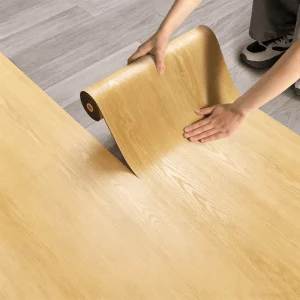 Self-adhesive Wood-grain PVC Floor Stickers Moisture-proof Thickened Wear-resistant for Commercial Use