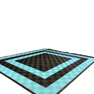 Self-draining Interlocking Garage Flooring Tiles Non-slip High-impact PP Tiles for Car Showroom Workshop Flooring