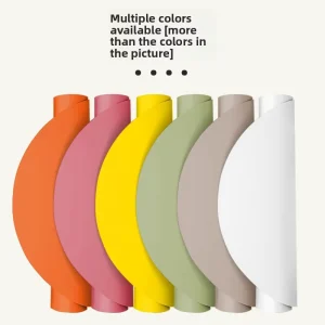 Semi-Circular PU Rubber Yoga and Fitness Exercise Mat for Home and Yoga Studio, Non-Slip, Shock-Absorbing, Quiet