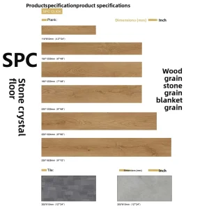Shanghai SPC Stone Plastic Flooring Cross Border Clickfloor Eco Friendly Waterproof Rigid Core Vinyl Flooring
