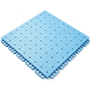 Shock Absorbent TPE Interlocking Suspended Tiles Cross Pattern for Mid-High End Sports Fields