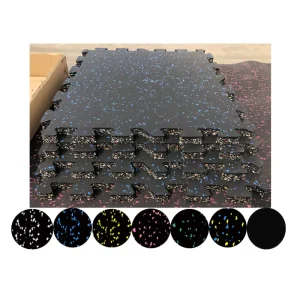 Shock Absorbent Voice Reduce Interlocking Gym Mats Rubber Flooring Tiles