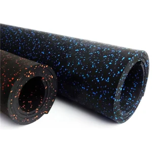 Shock-Absorbing Anti-Impact Customizable Rubber Gym Flooring Mats for Dumbbells and Barbells