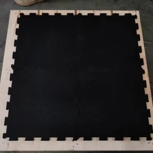 Shock-Absorbing Click-Lock Interlocking Anti-Slip Rubber Gym Floor Tiles for Fitness Centers