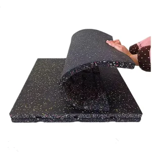 Shock-Absorbing CrossFit Rubber Gym Flooring Mat
