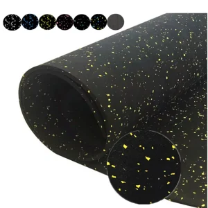 Shock-Absorbing Fitness Rubber Mat Gym Flooring Roll