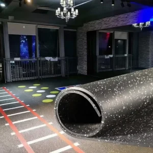 Shock-Absorbing Gym Flooring Rolls Commercial Rubber Floor Supplier