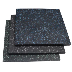 Shock-Absorbing Home Soundproof Flooring Mat 1m Heavy-Duty Snap-Lock Composite Gym Rubber Floor