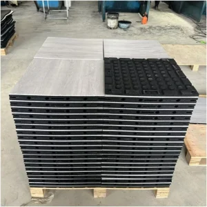 Shock-Absorbing PVC Rubber Flooring Tiles for Gyms, Workout Rooms, and Fitness Studios Factory Supply