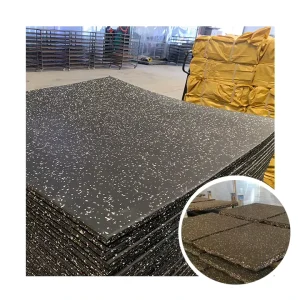 Shock-Absorbing Playground and Gym Rubber Flooring Tiles